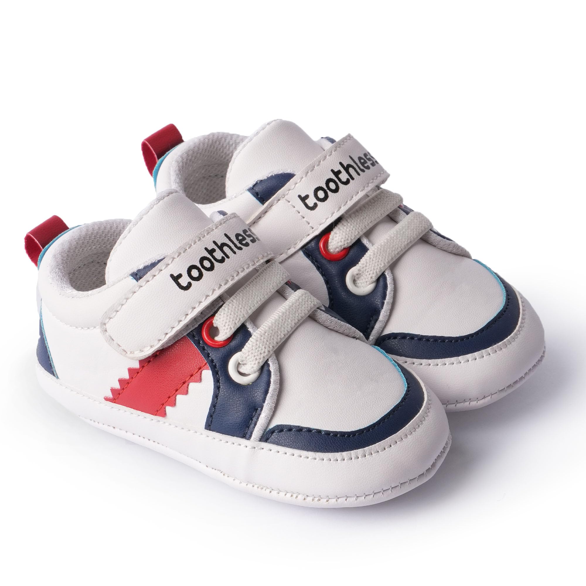 toothless Little Champ Baby Shoes Adorable First Walker Sneakers for Infants | Skin Friendly & Comfortable Booties | 12-18 Months