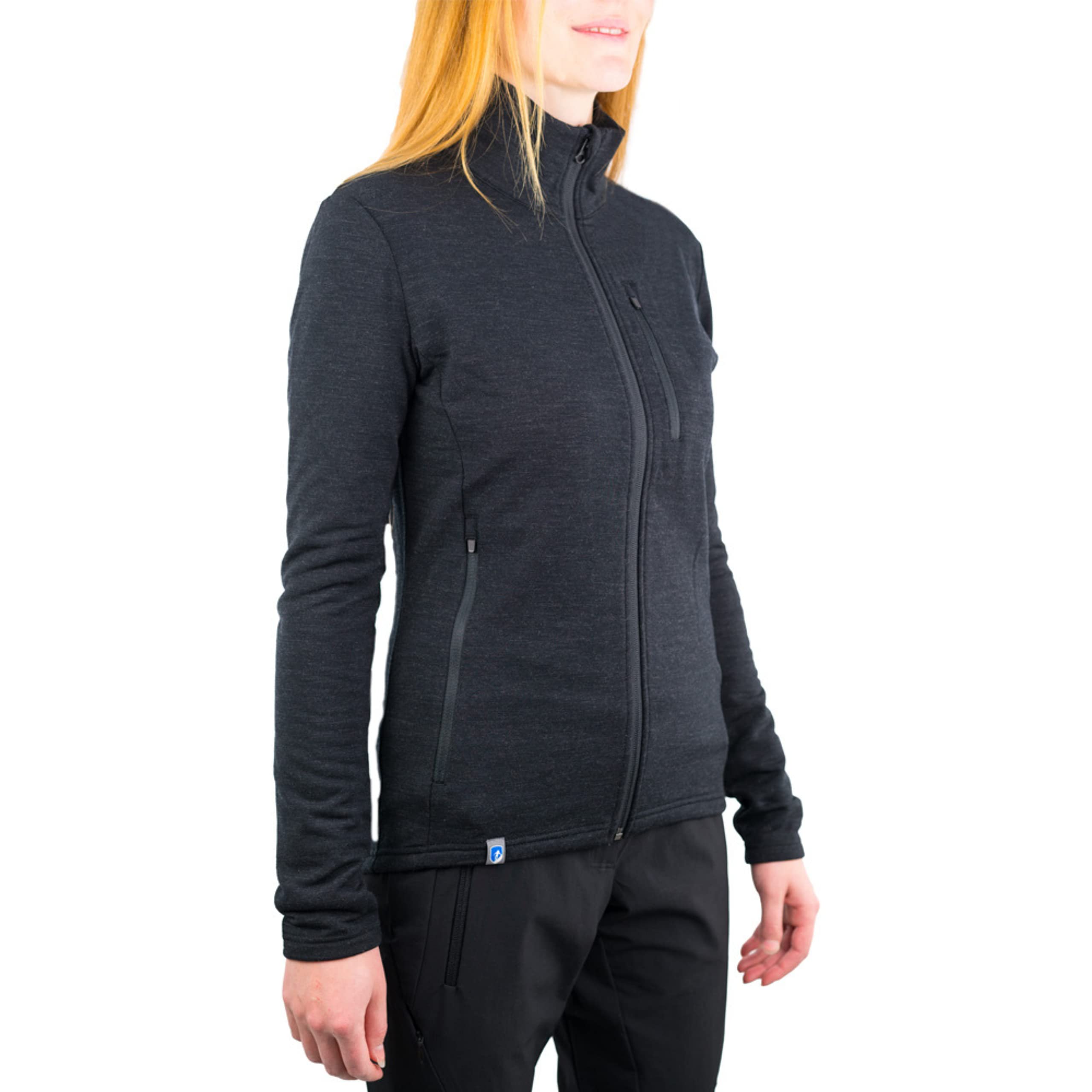 ALPIN LOACKER Chaqueta mujer de lana merino 270 g/m² - la chaqueta polar mujer,chaqueta deportiva mujer termica