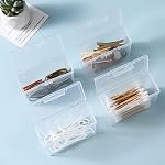 8 Pack Boîtes de stockage de cartes à jouer en plastique clair avec l'enclencheur - Porte-cartes, Housse d'organisateur pour Poker, Cartes de jeu, Cartes d'affaires, Multi-Usage