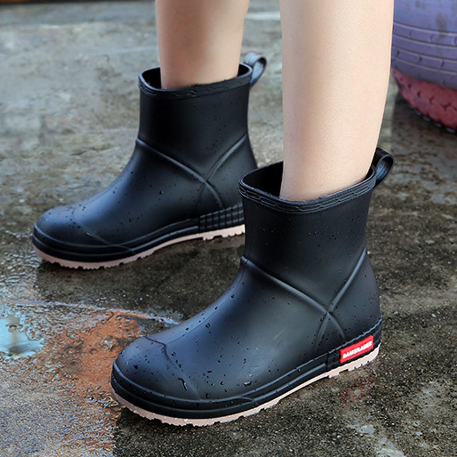 Botas de Lluvia para Mujer con Gruesa diseño Elegante para Actividades al Libre Resistentes y versátiles para Pescadores o Lavado de Autos