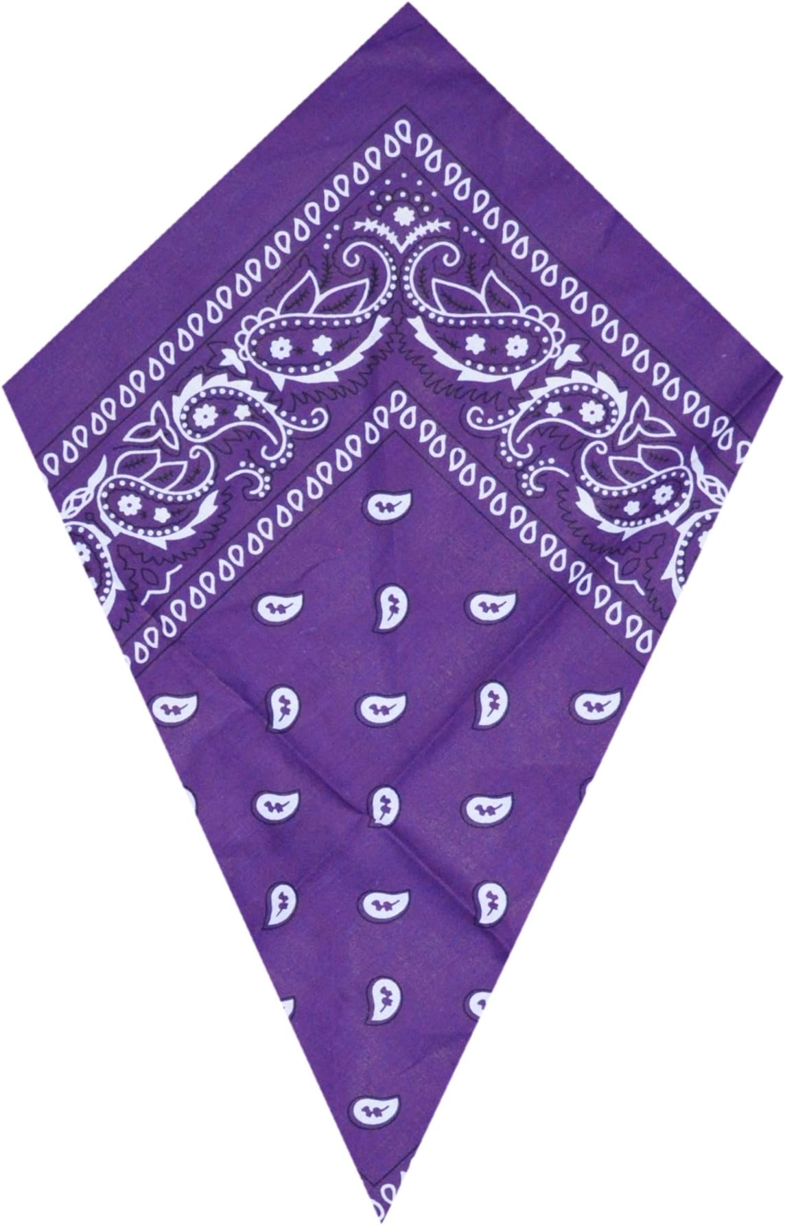 Bandana Purple Paisley Scarf (Purple Bandana), purple, 55