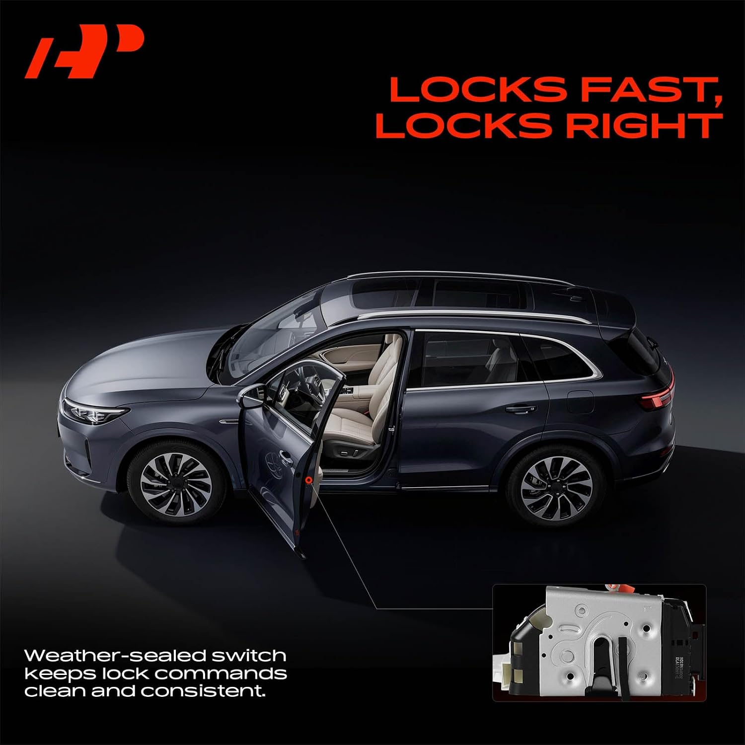 A-Premium Front Left Driver Side Door Lock Actuator Compatible with Ram 1500 2019-2024 & Jeep Cherokee 2015-2023, Compass 2017-2023 & Chrysler Pacifica 2017-2024, 200 2015-2017, Voyager 2020-2024