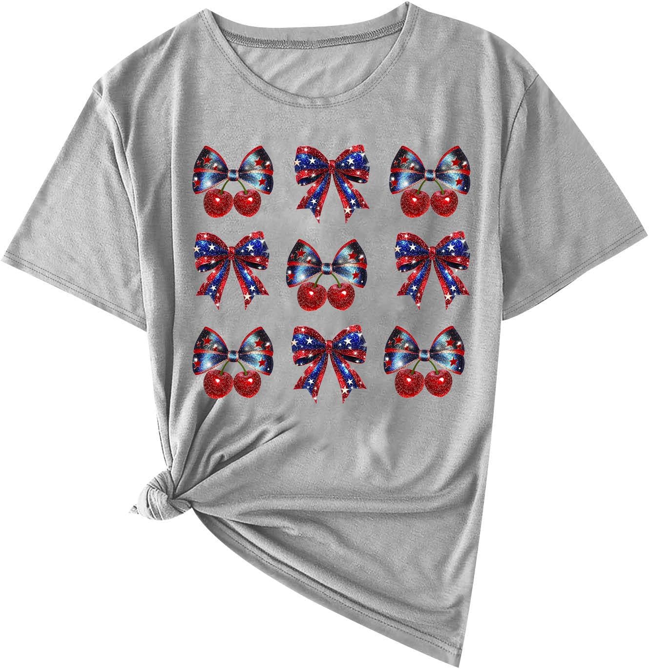 Tees Women Lightweight Quick Dry 4th of July Tops Patriotic T Shirt 250th Anniversary Blouses Summer