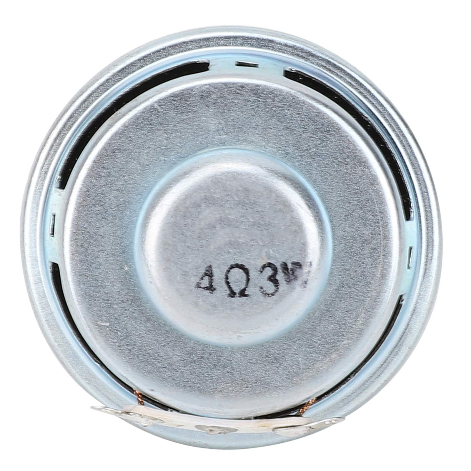 Głośnik 3 W 4 Ω 2 szt Mini głośnik ze wzmacniaczem 4 cm z magnesem premium Metalowa obudowa zewnętrzna Długa żywotność Instalacja domowa dla Muzyki, Samochodu, Małych urządzeń
