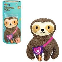 Avenir My First Sewing Kit for Kids 6-8, Sloth Stuffed Animal Craft Set