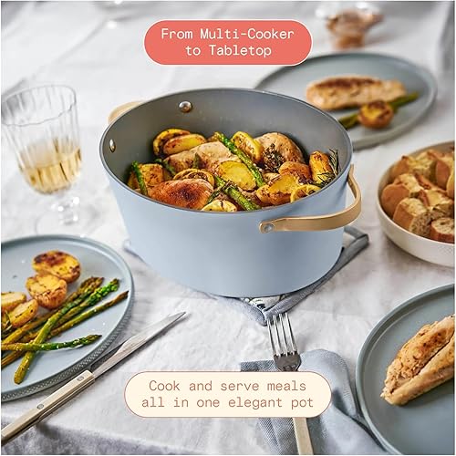 Miniatura 2 de Hermosa olla eléctrica 10 en 1 de 6 cuartos de galón  Cocina más rápido y saludable con funciones versátiles ideal para recetas navideñas, lados de