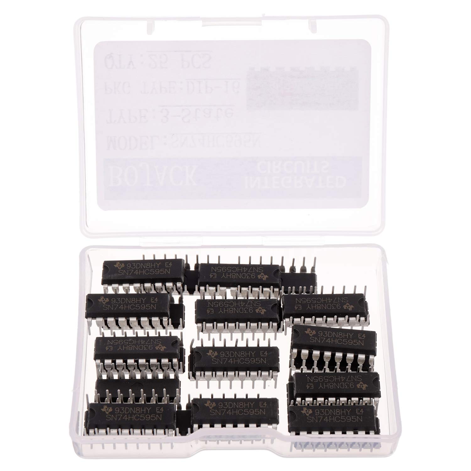 Amazon | BOJACK SN74HC595N 8ビット カウンタシフトレジスタ 3