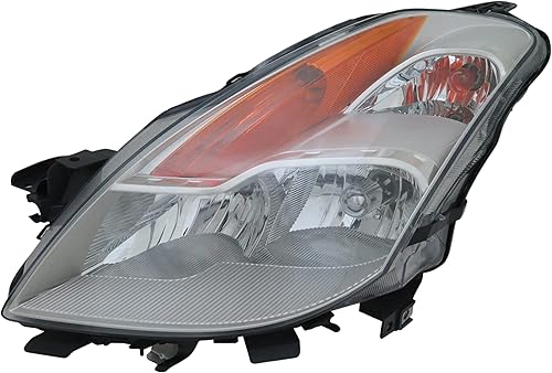 ALLIGATOR AUTO LIGHTS Faros delanteros compatibles con Nissan Altima 2008-2009 Coupe Conjunto de faros halógenos con bombillas lado izquierdolado