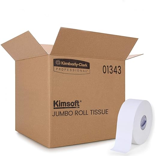 Kimsoft Jumbo Roll Toilet Paper 8 Rolls 300m/Roll