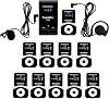 Retekess T130-T131 Wireless Tour Guide System, Audio Tour Guide System, PLL Technology, 60m, 12H Standby, Tour Guide Microphone, Applies toFactory Tours, Travel, College1 transmitter 10 receivers
