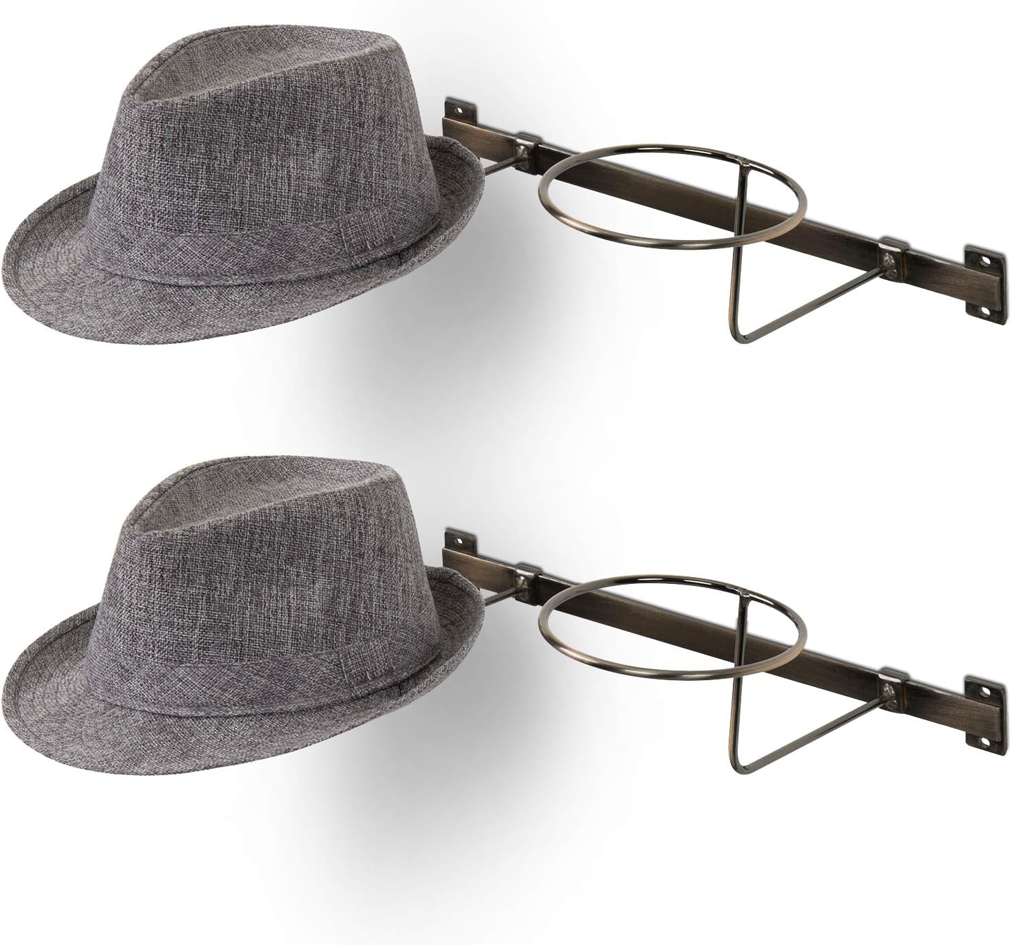 Buy MyGift Antique Copper Metal Wire Hat Rack Wall Mount Hanging Wig