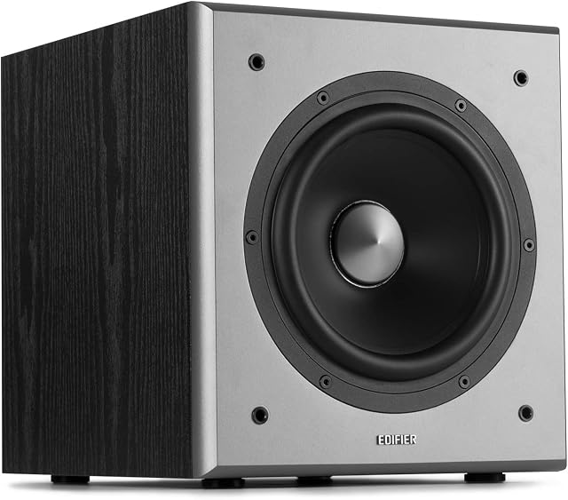 Edifier T5 Powered Subwoofer - 8 Inch Driver - 70 Watt - Front Firing - With Adjustable Bass And Auto Stand-by (Black)