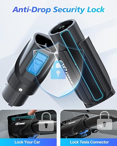 Miniatura 5 de Adaptador de Carga NACS a J1772 - Máx 80 Amp y 250V Adaptador EV J1772 Compatible con Conectores Tesla de Alta Potencia, Cargadores de Destino y