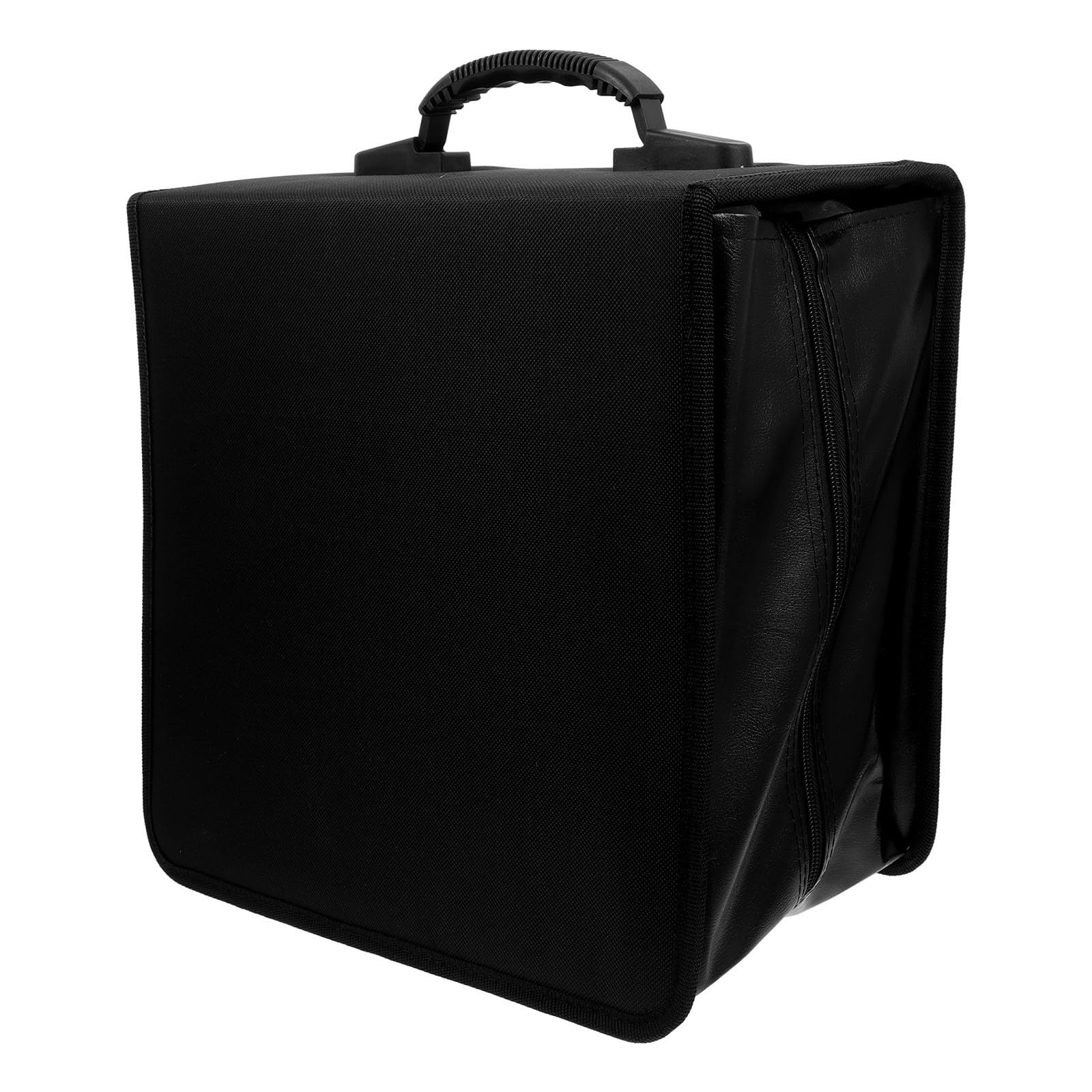 YARNOW Estuche de Almacenamiento para CD y Dvd con Capacidad para 500 Discos, Diseño Portátil de Material Sintético Pu con Asa, Adecuado para Viajes y Uso en Casa