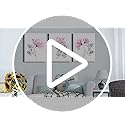 DZRWUBHS Frame Canvas Wall Art For Bedroom Wall Decor For Living Room Kitchen Wall Decoration Pink Flowers Wall Paintings Office Wall Pictures Print Artwork Room Mural Home Decor 16x24 3 Pieces