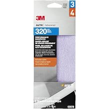 3M 03078 3-2/3" x 9" 320 Grit Premium Automotive Sandpaper Pack of 20