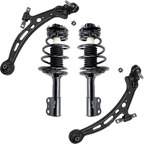 Miniatura 211 de Detroit Axle - Kit de puntales delanteros de 6 piezas para Chevrolet Aveo Aveo5 Pontiac G3 Wave, barra estabilizadora, varillas de acoplamiento