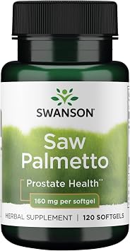 Swanson Saw Palmetto Men Prostate Health, 160 mg, 120 Sgels