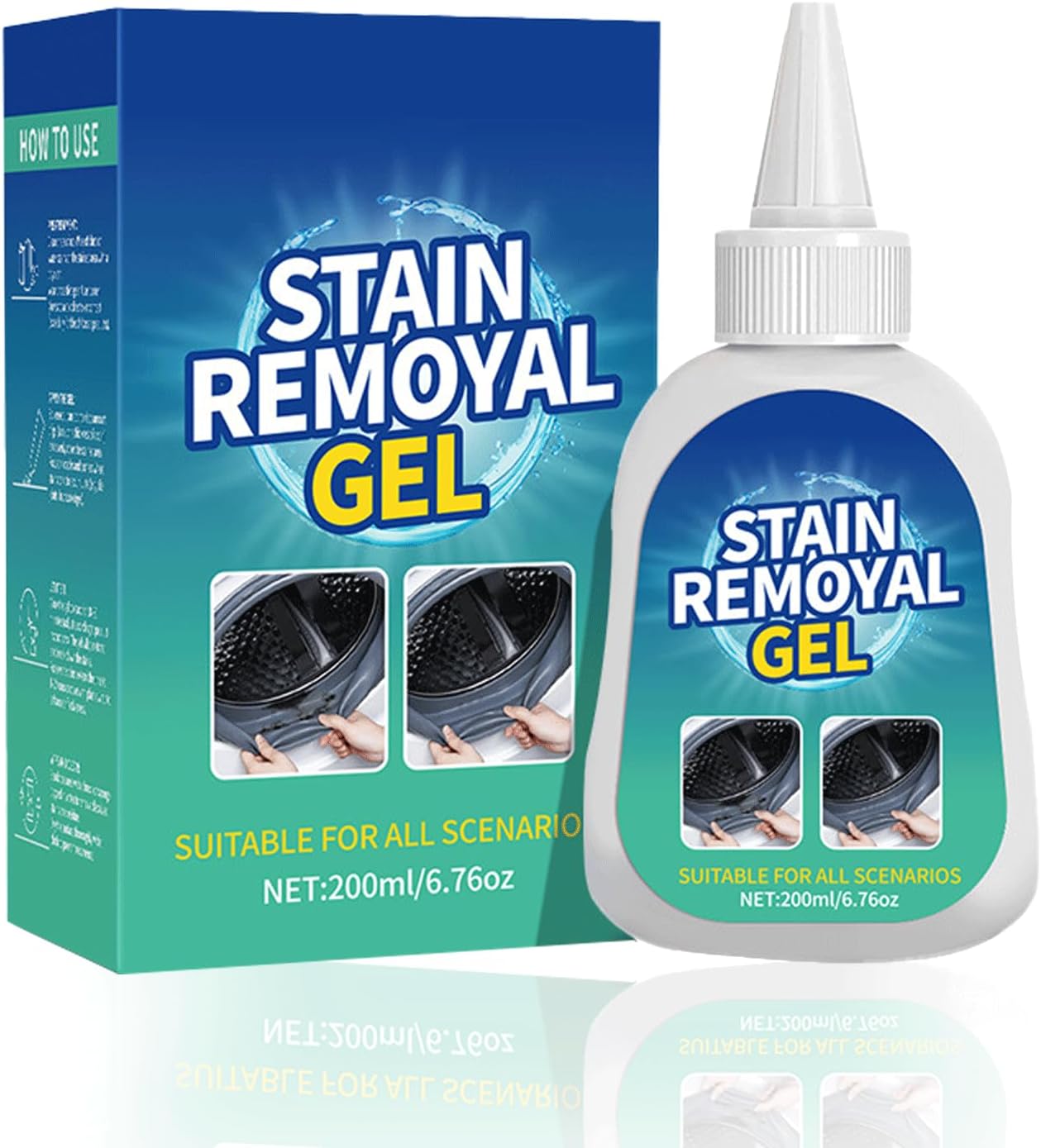 Multi-purpose Washing Machine Stain Remover Gel for Gaskets, Grout and Tiles - 1