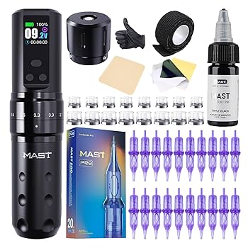 オリジナルワイヤレスタトゥーマシンセット Amazon | タトゥーマシンセット、ワイヤレスバッテリータトゥー