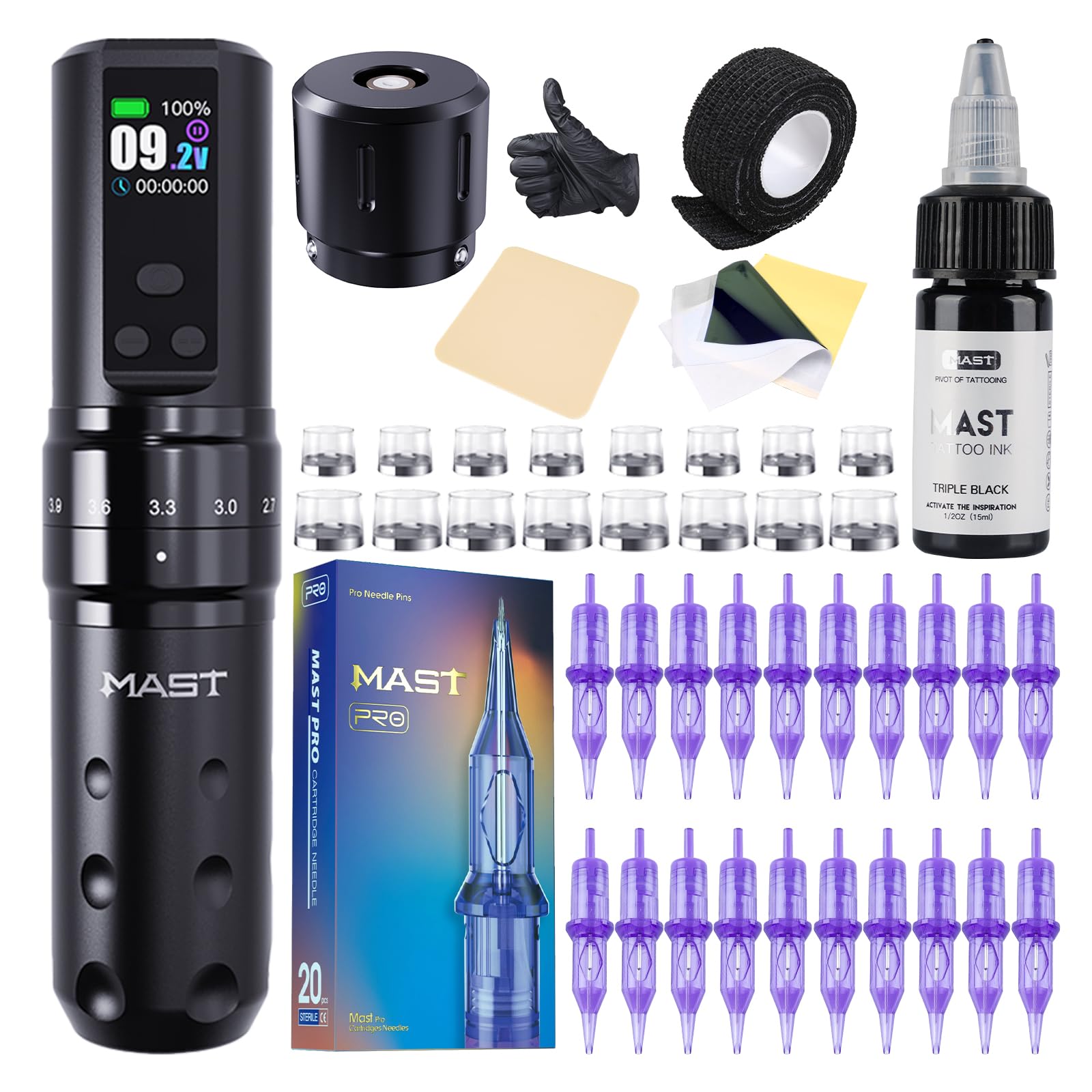 新品Mast ロータリータトゥーマシン Amazon | Mast Fold2 Pro ワイヤレス ロータリータトゥーマシン