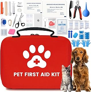 Generic Dog First Aid Kit, Pet First Aid Kit for Dogs and Cats, Home