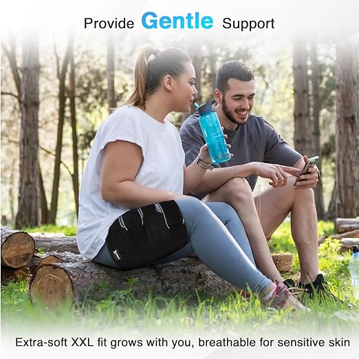 Compresión de Muslo Plus Size para Linfedema, Ajustable 3XL miniatura 8