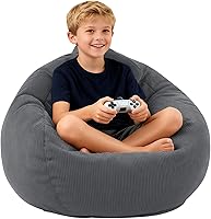 Vista 11 de LPMOERA Puf de espuma viscoelástica para niños/adolescentes con relleno redondo para niños, para sala de estar, dormitorio, dormitorio