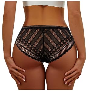 Womens Fashion Sexy Low Waist Underwear Underwear For Women Lace No Show Bikini Soft Comfortable Underwear Women