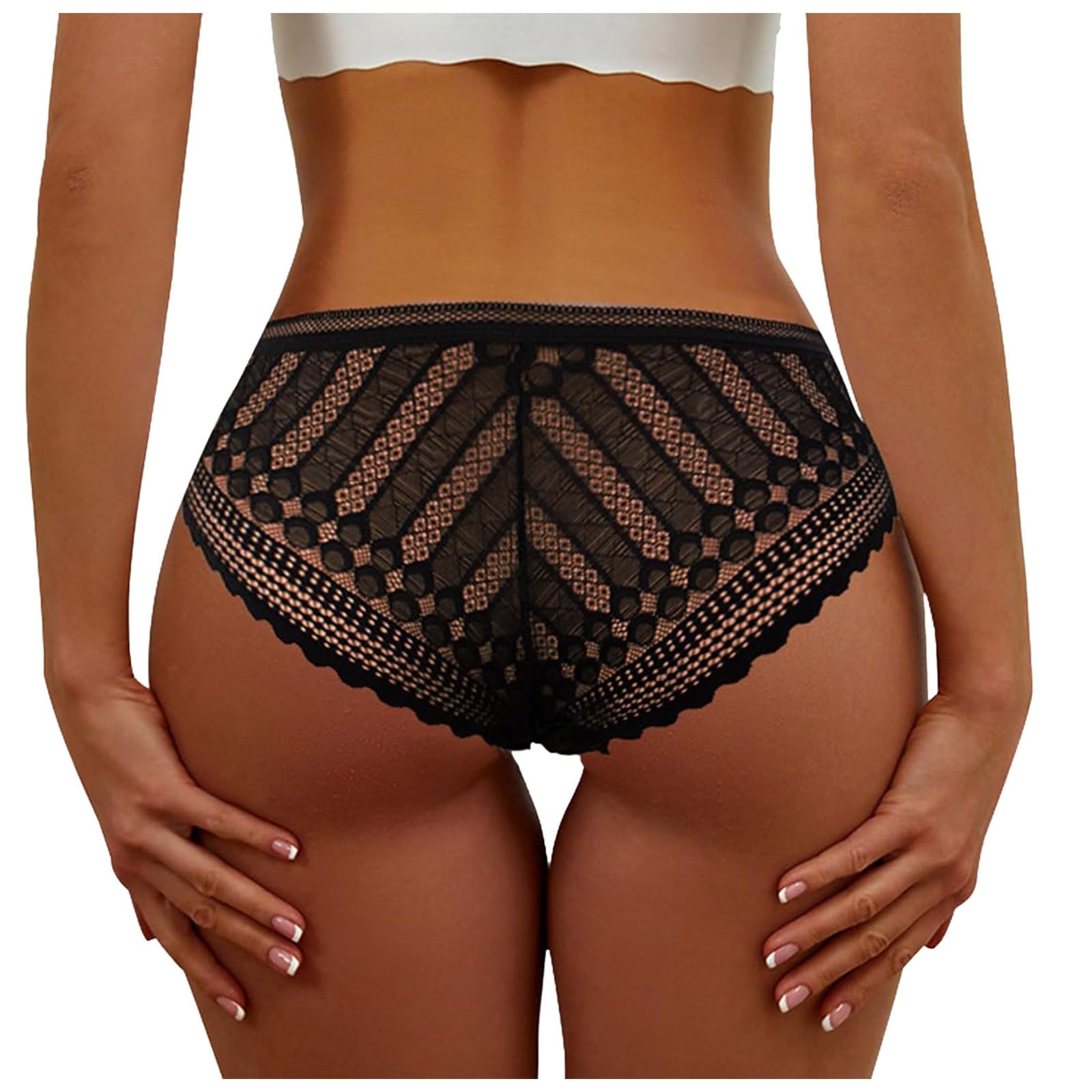 Womens Fashion Sexy Low Waist Underwear Underwear For Women Lace No Show Bikini Soft Comfortable Underwear Women