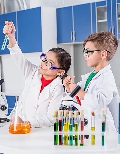 Miniatura 6 de YunTuo 24 pares de protectores laterales para lentes graduados, se adapta a anteojos pequeños a medianos (2, marrón)