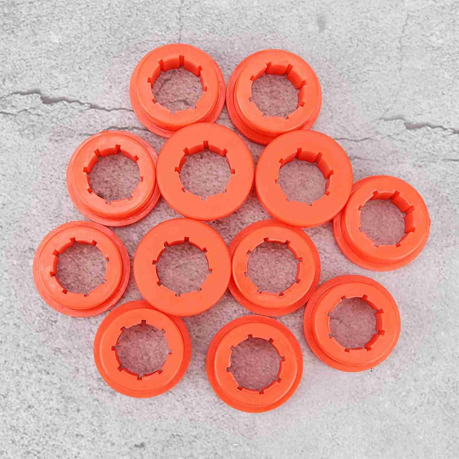 12pcs Replacement LCA Red Bushings Lower Control Arm Rear Camber Polyurethane Control Arm Bushings Fit for EG6 EK9 88-05 Integra 90-01 RSX DC5 02-06 DEL SOL 93-97