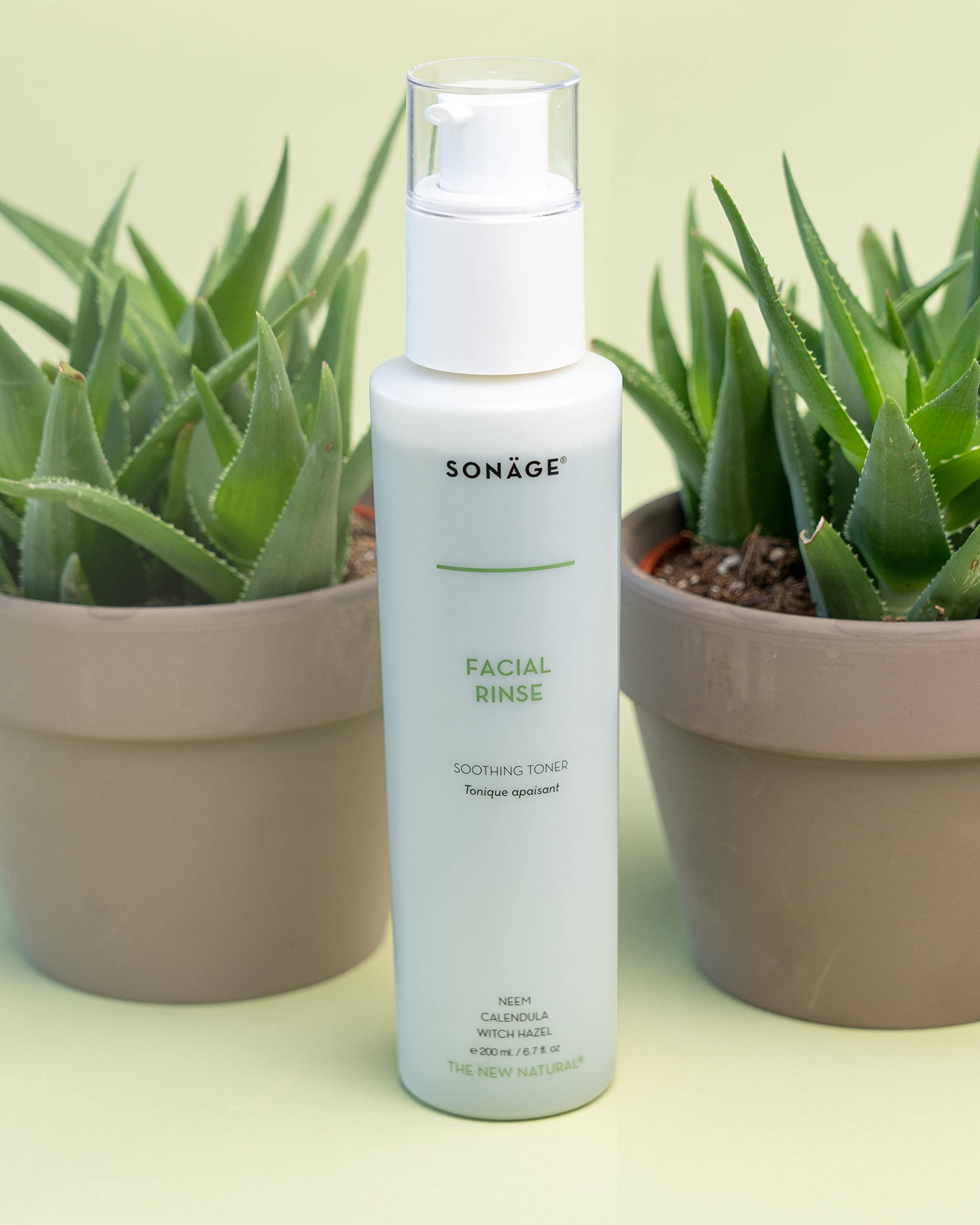 Sonage Soothing Facial Rinse: Alcohol-Free Toner | Calms Redness, pH Balancing for Sensitive Skin