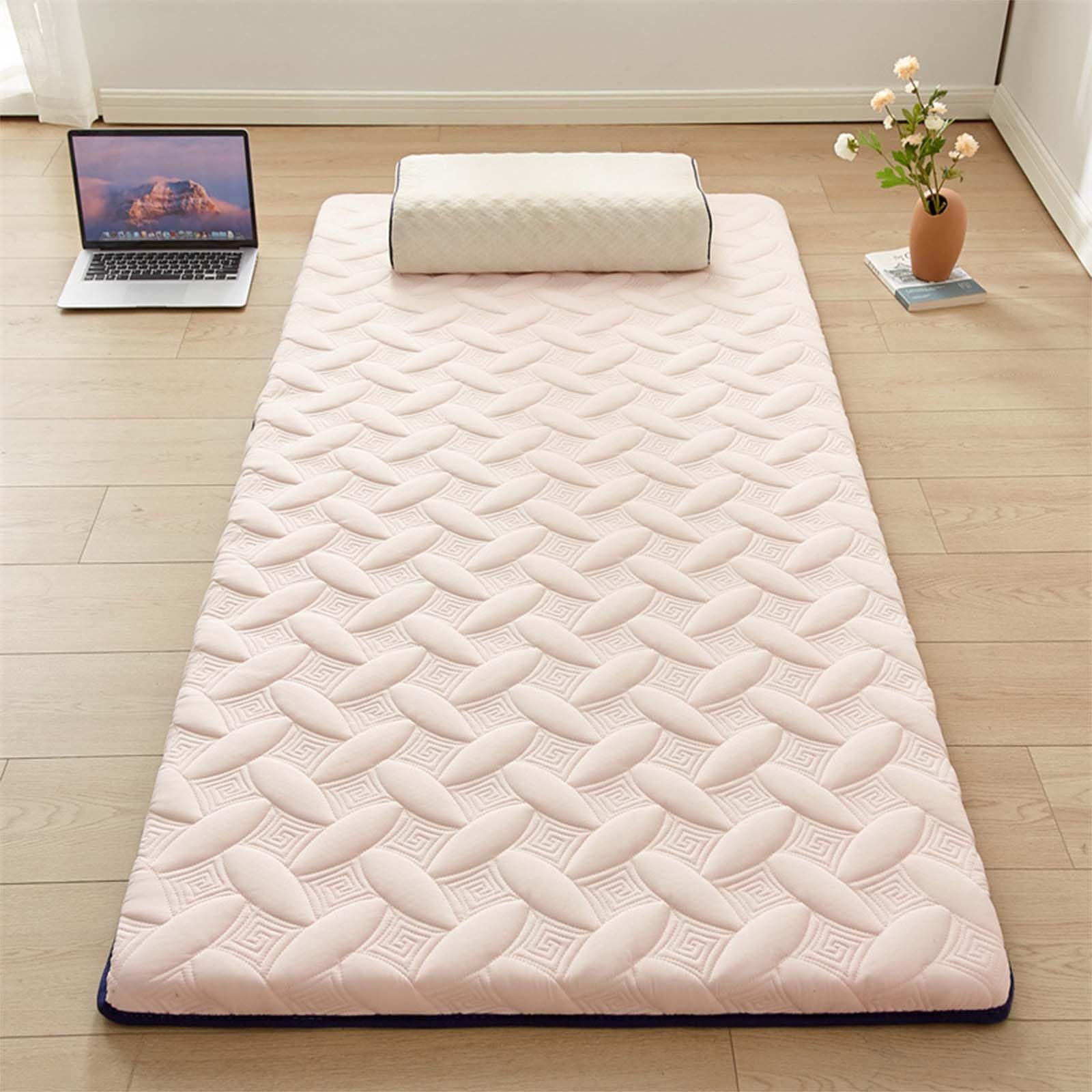 Japoński składany materac futon 180 x 200 cm – przenośny materac podłogowy do stylu kempingowego zajmuje mało miejsca, wygodny, idealny dla gości i małych przestrzeni