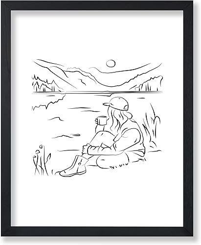 Miniatura 534 de Poster Master Póster de peonías – Estampado de flores retro – Ilustración floral – Ilustración en blanco y negro – Diseño de línea y abstracto –