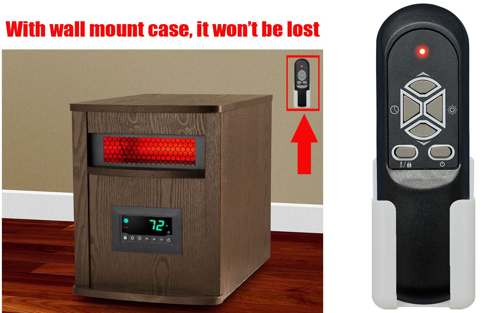Amazon.com: Replacement Remote Control for Lifesmart LS-4W1500-X  LS-6DMIQH-X LS-8WIQH-LB-IN Portable Electric Infrared Quartz Indoor Medium  Room Space Heater : Home u0026 Kitchen