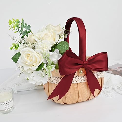 Miniatura 60 de Cinta de satén rosa polvoriento de doble cara de 1/4 pulgadas x 50 yardas, cintas de poliéster polvorientas para envolver regalos, cinta de tela