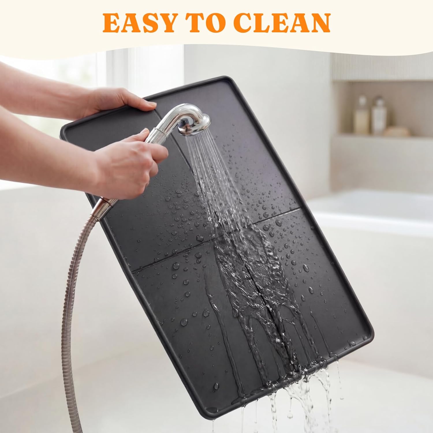 BurgeonNest Large Dog Pee Pad Holder 35''x24'', Leakproof EVA Potty Training Tray & Grass Pad Holder, No-Spill Grass Pad Replacement Tray, High Edge Foldable Indoor Floor Protector for Dogs & Puppies
