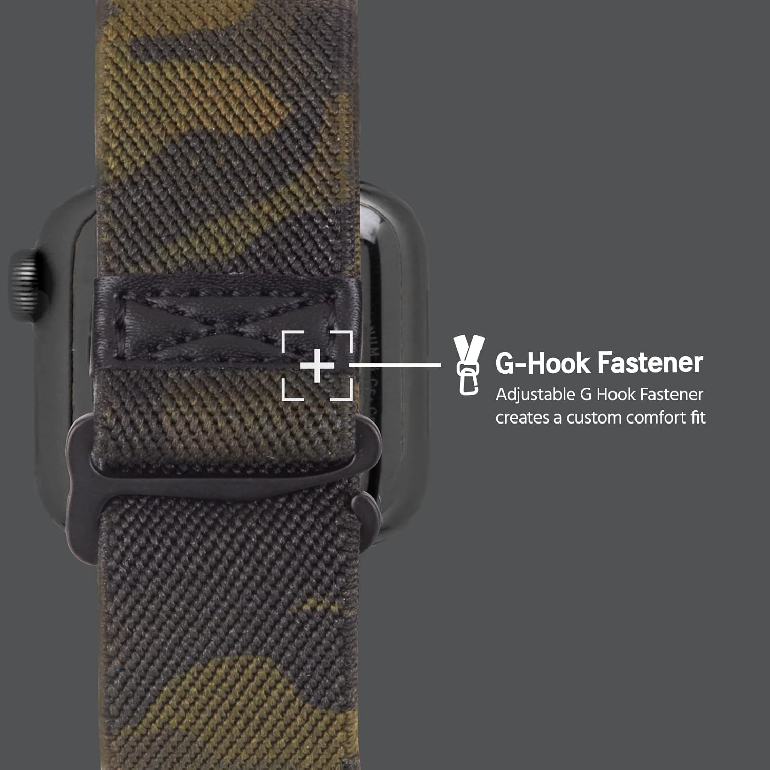 Case-Mate Pelican - Protector Series - Watch Band for Apple Watch Series 1/2/3/4/5-38-40mm - Camo Green (PP043404)