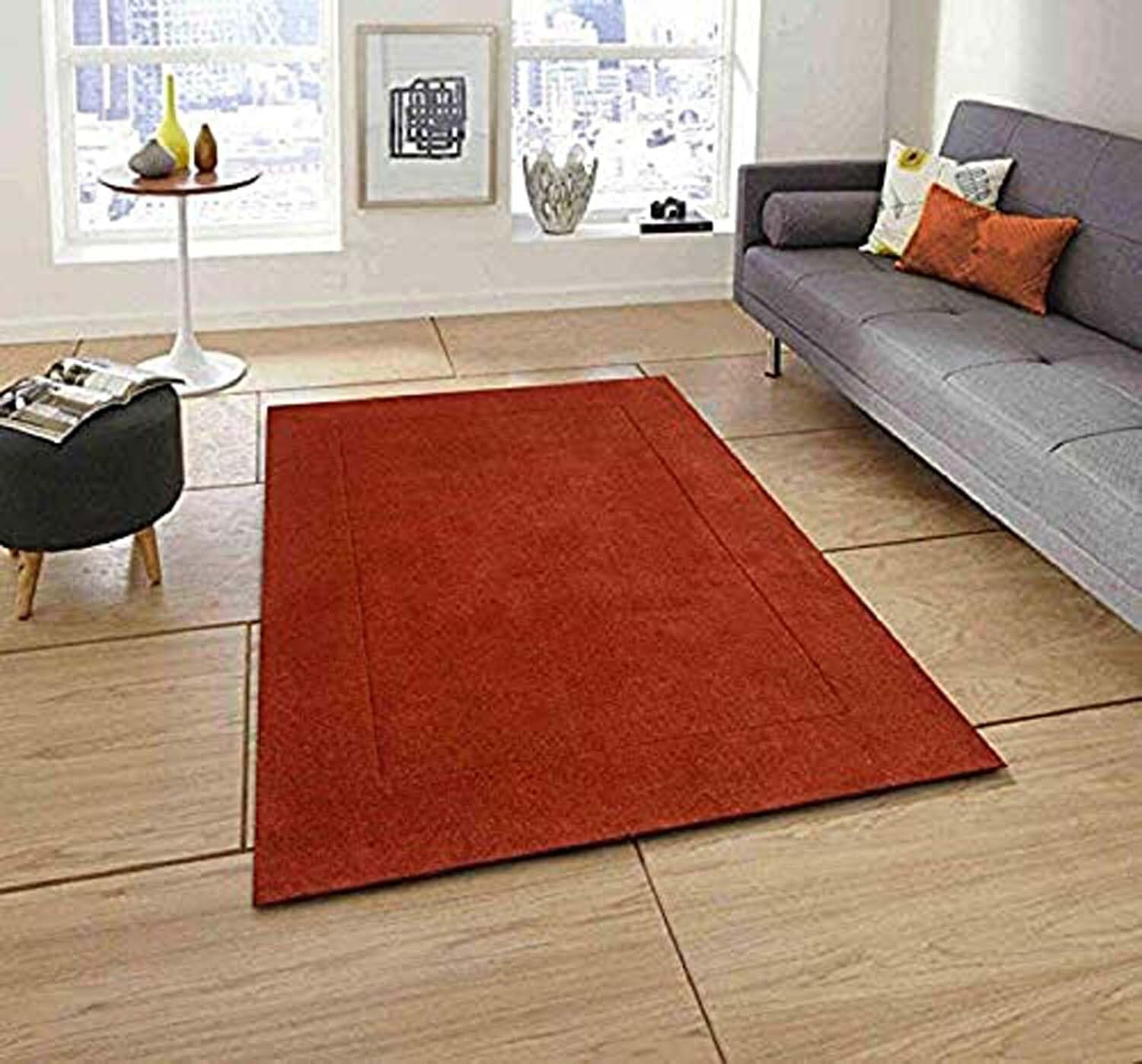 Export Quality Handmade Tuffted Blended Pure Woollen Runner Carpet for Living Room Gallery Size 2 x 8 feet Bedside Carpet (60X240 Cm)