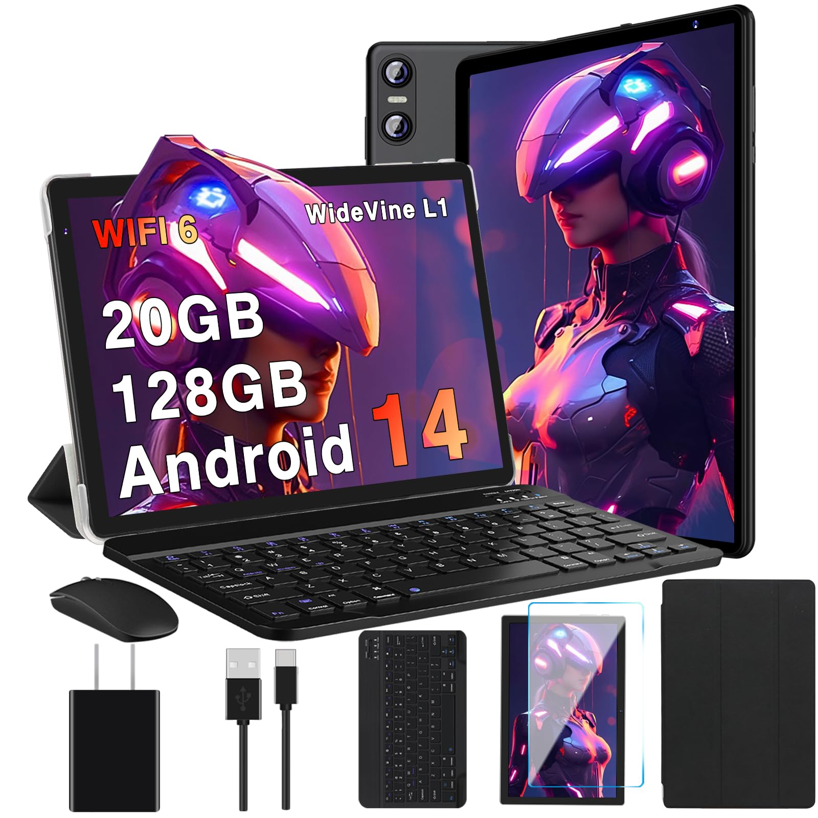 ◯タブレット10インチ Android 14 アンドロイド 2025 ROM 楽天市場】【贈呈！128GB】タブレット2025新登場Android14