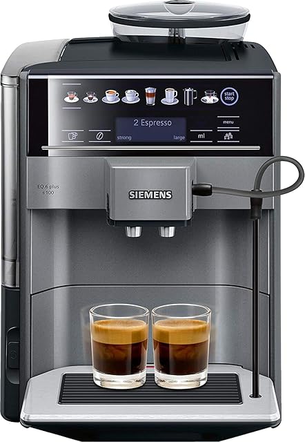 Siemens IQ500 te651209rw Freestanding Fully Automatic Espresso Maker 1.7L 2 Cups Black, Titanium  Coffee (Freestanding, Espresso Maker, 1.7 L, Mill Built-in, 1500 W, Black, Titanium)