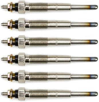 6pcs 19850-64031 1HZ Glow Plugs 12V,Preheating Plugs,Glow Plug,for Toyota Landcruiser HDJ80 HDJ81 1HD-T HZJ80 HZJ75 HZJ81 105 4.2L
