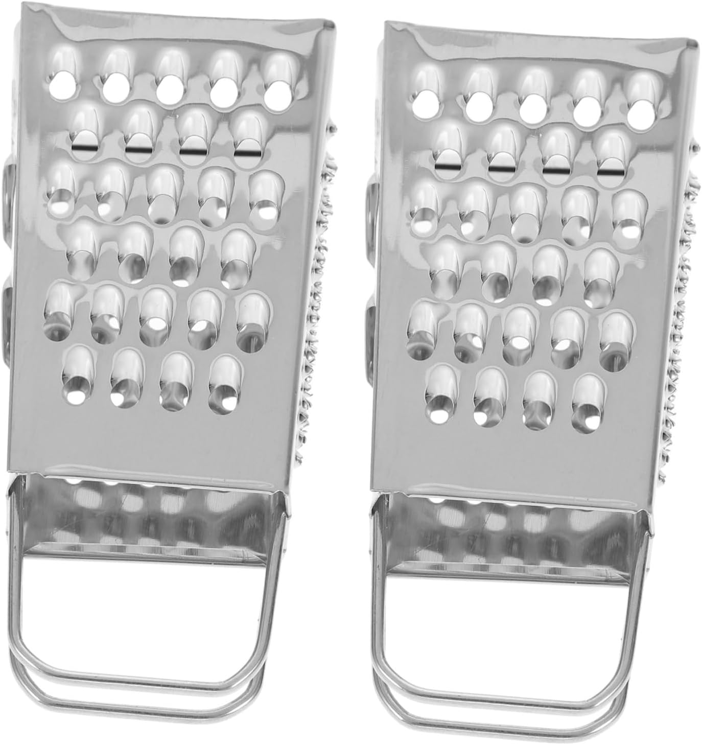 2pcs Mini Cheese Grater, Stainless Steel Four-sided Box for Kitchen