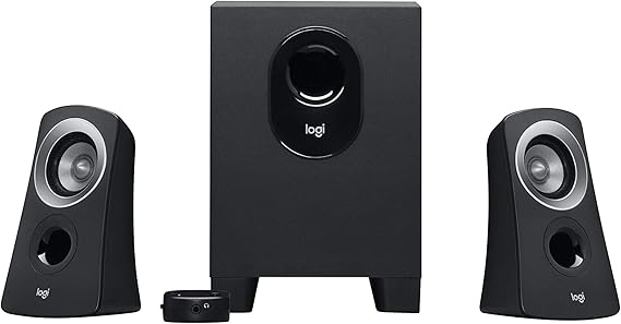 Logitech Z313 2.1 Channel Multimedia Speaker System with Volume Control Remote