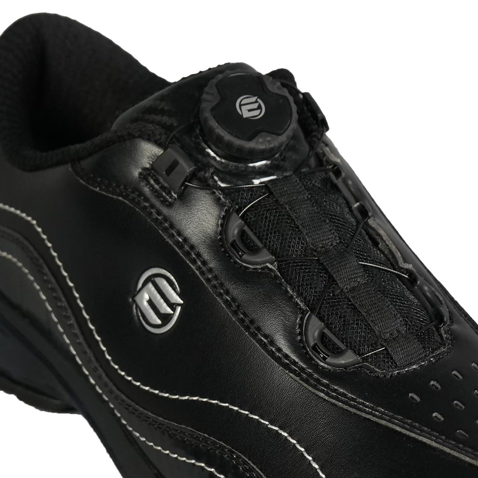 Elite Predator Dial Fastening Men’s Bowling Shoes - Professional Bowling Shoes - Right Hand Bowling Shoes - Includes Interchangeable Slide Soles and Heels - Comfortable Fit