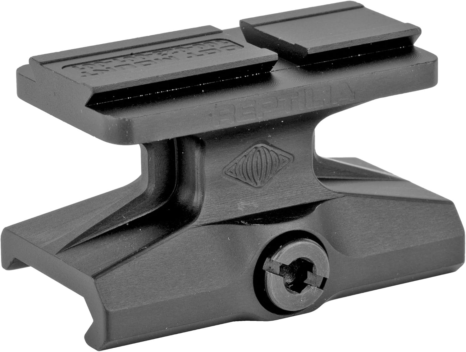 Reptilia DOT 1/3 Co-Witness Black Mount compatible with Aimpoint ACRO, 7075-T6 Aluminum, Type III Anodized, M1913 Pick Rail Compatible (100-026)