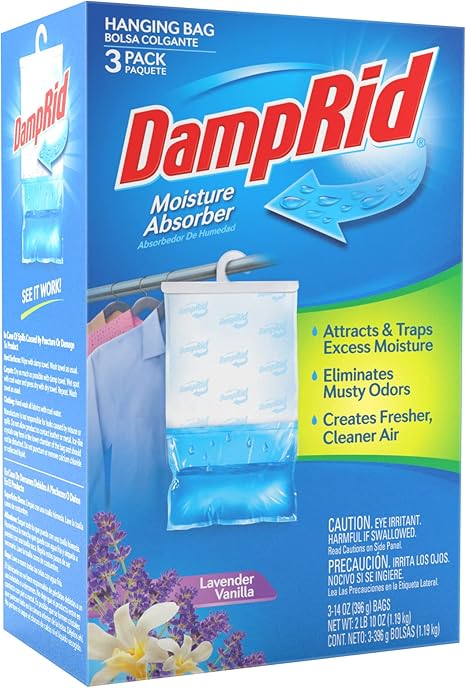 Amazon Damprid ダンプリッド 吊り下げ式吸湿剤 ラベンダーバニラ 3個パック フレッシュに クローゼットの空気清浄に Damprid 除湿剤 乾燥剤