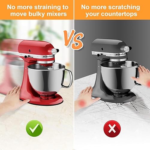 Miniatura 3 de Tnfeeon Alfombrilla deslizante, Mezclador Mover Slider Mat Pad Soporte Mezclador Electrodomésticos Cocina Slider Mat Cocina Ayudante Mezclador