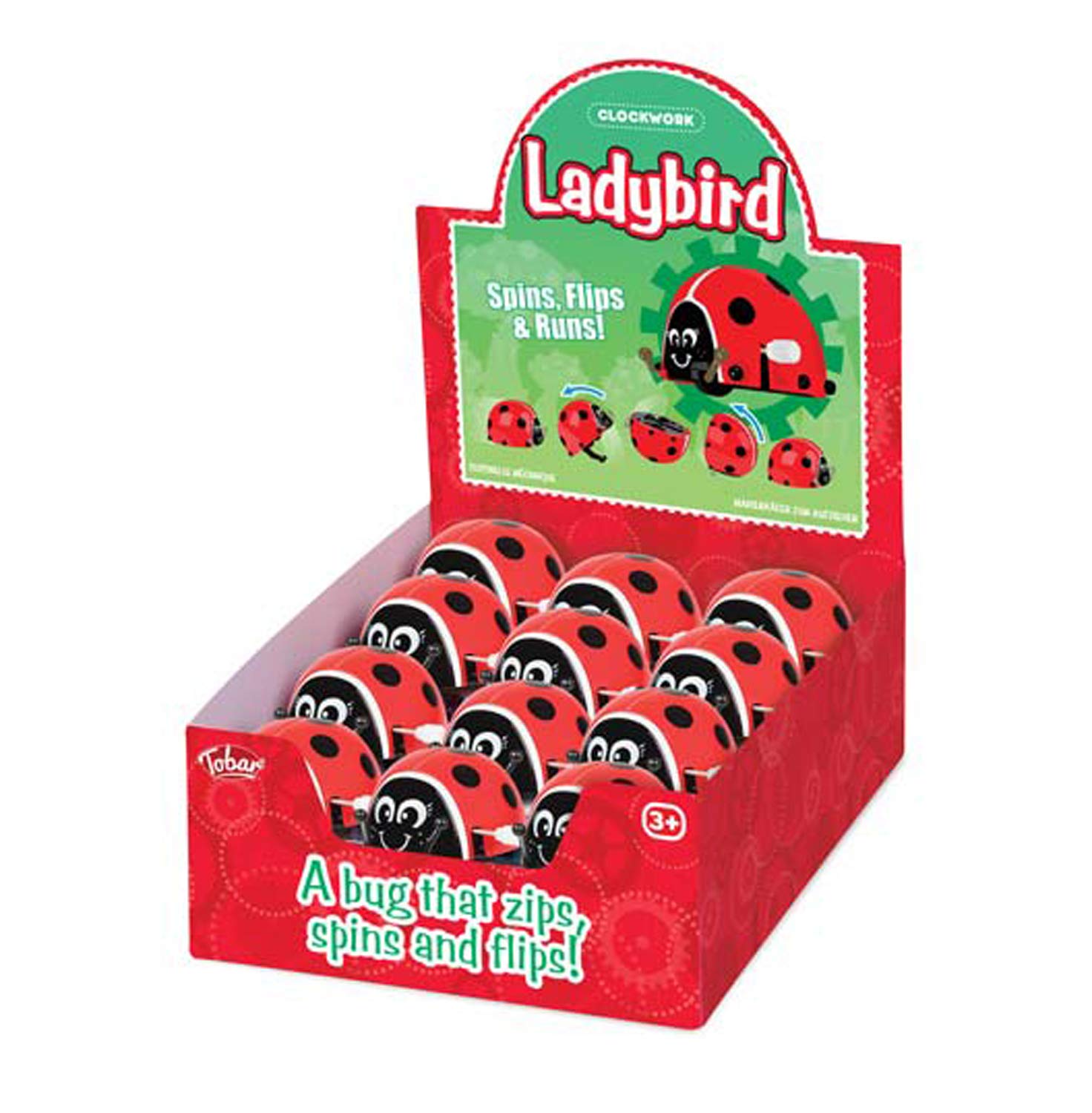 Amazon.com: Tobar 37538 Wind-up and Jumping Ladybug Shoots Forward